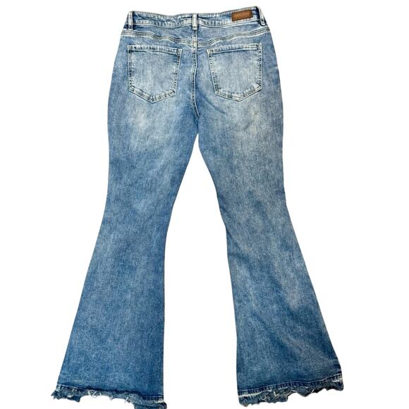 Shyanne Light Blue Flare Western Bootcut Jeans - Picture 5 of 9